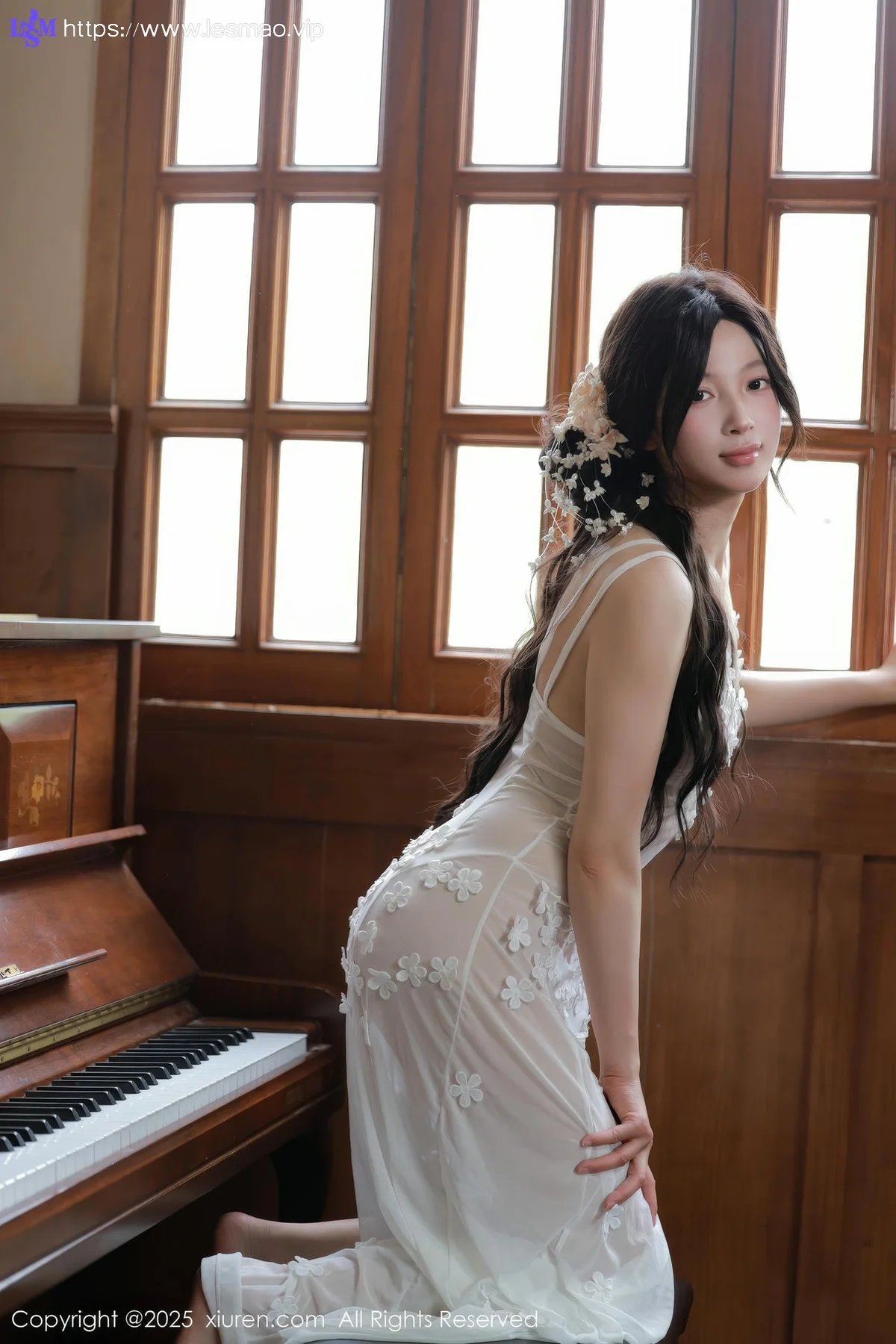 XiuRen 秀人 No.10198 橙子酱Lillian 首套写真白色蕾丝 - 56