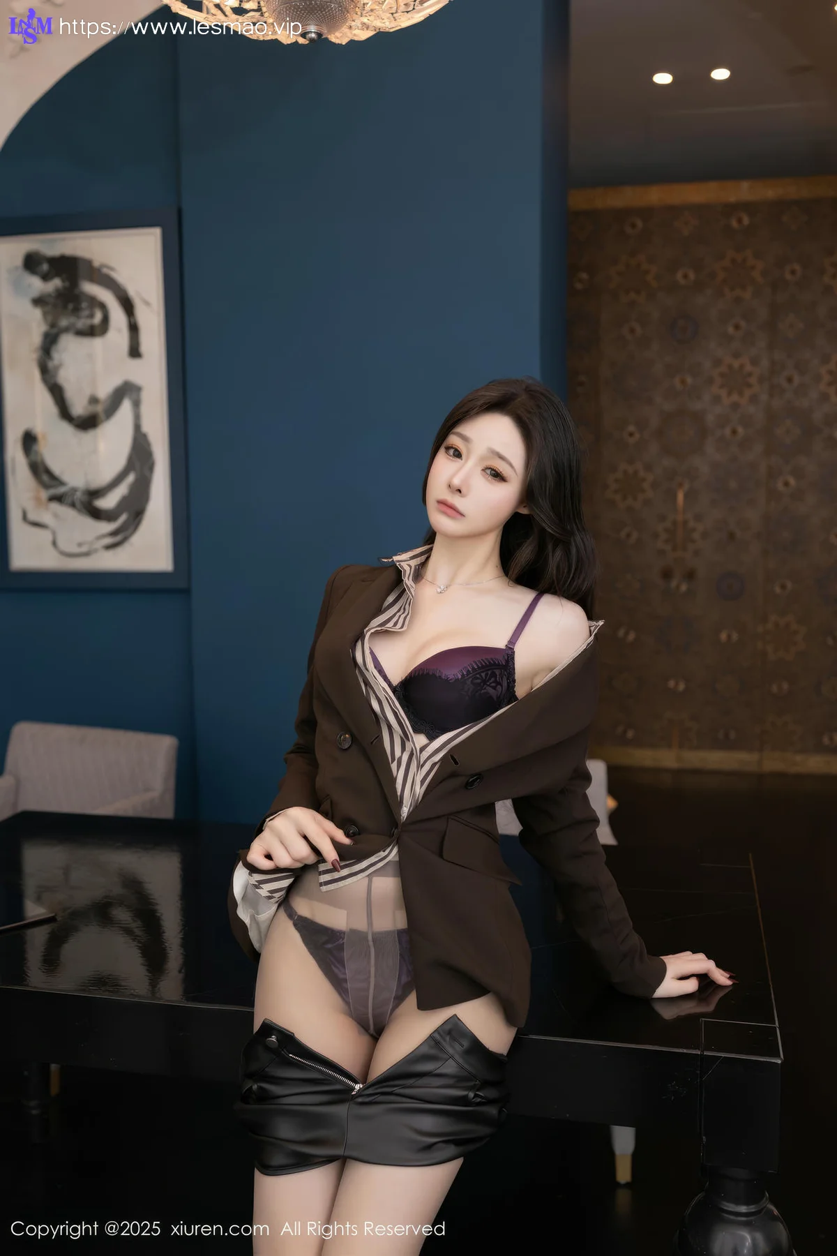 XiuRen 秀人 No.10202 小逗逗 性感灰色丝袜 - 32