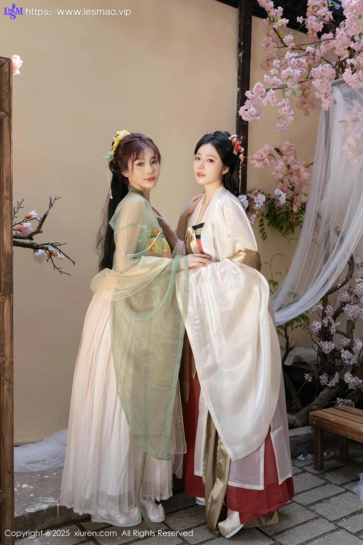 XiuRen 秀人 No.10223 陆萱萱和安然anran 激情互动性感古装 - 16