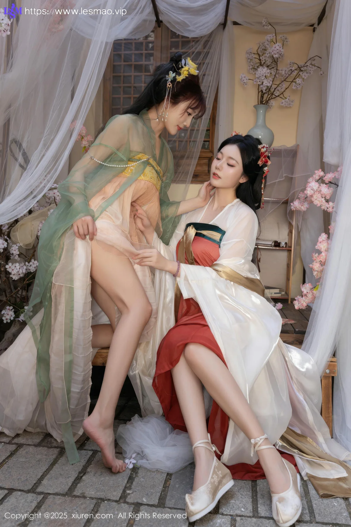 XiuRen 秀人 No.10223 陆萱萱和安然anran 激情互动性感古装 - 22