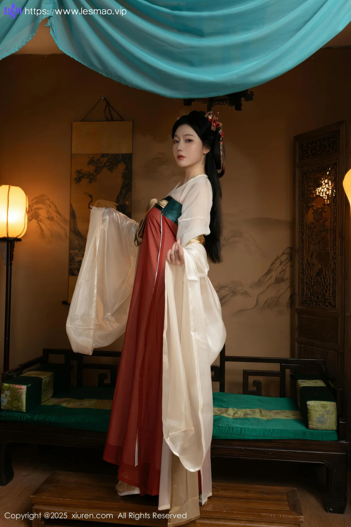 XiuRen 秀人 No.10223 陆萱萱和安然anran 激情互动性感古装 - 35