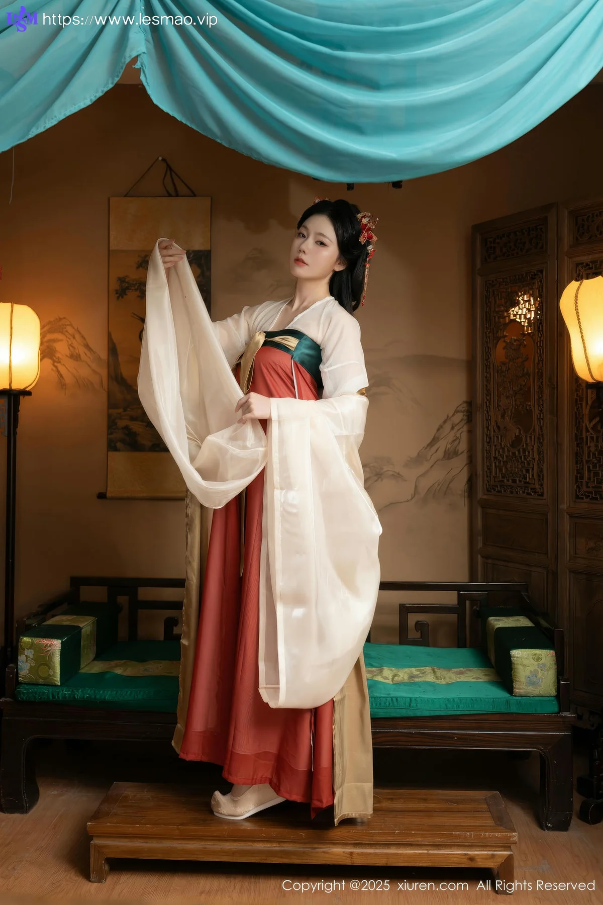 XiuRen 秀人 No.10223 陆萱萱和安然anran 激情互动性感古装 - 36