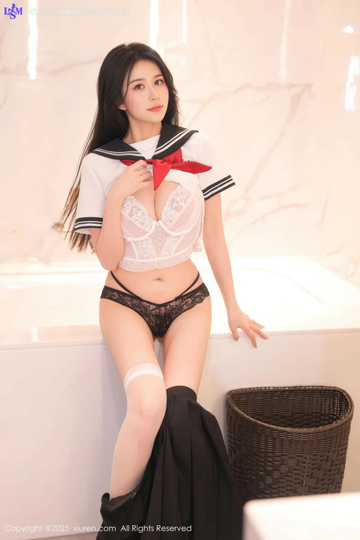 XiuRen 秀人 No.10234 shelly诗莉吖 首套写真学生装扮 - 33