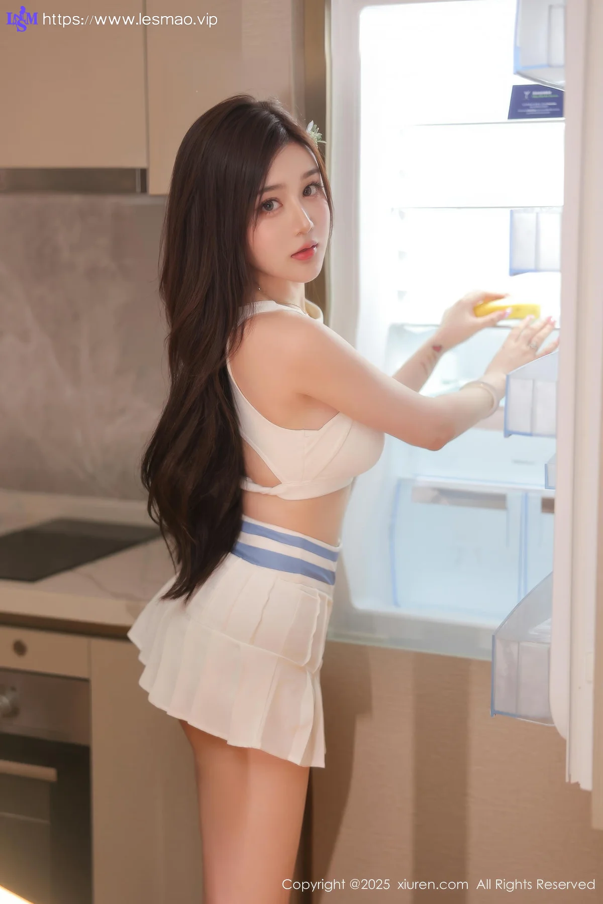 XiuRen 秀人 No.10254 奶油猫呀 白色短裙萝莉 - 13
