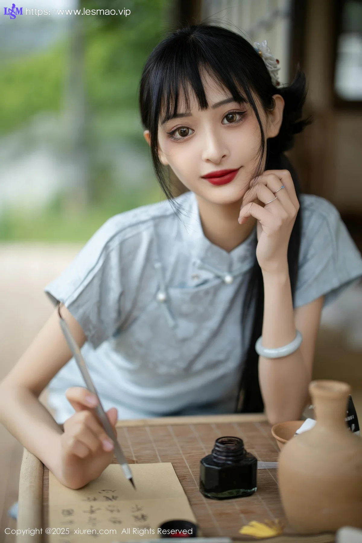 XiuRen 秀人 No.10278 茂木希子 日式旗袍肉色丝袜 - 17