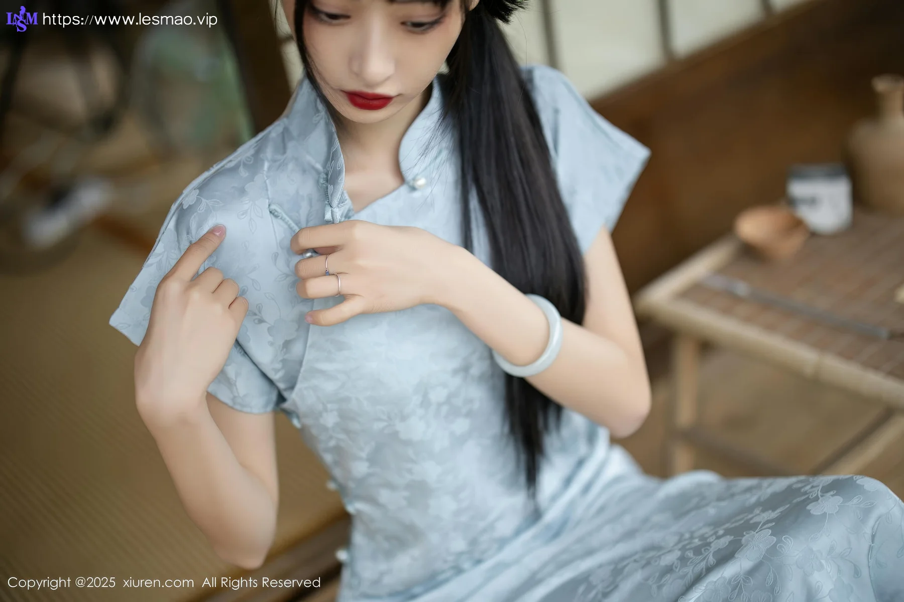 XiuRen 秀人 No.10278 茂木希子 日式旗袍肉色丝袜 - 21