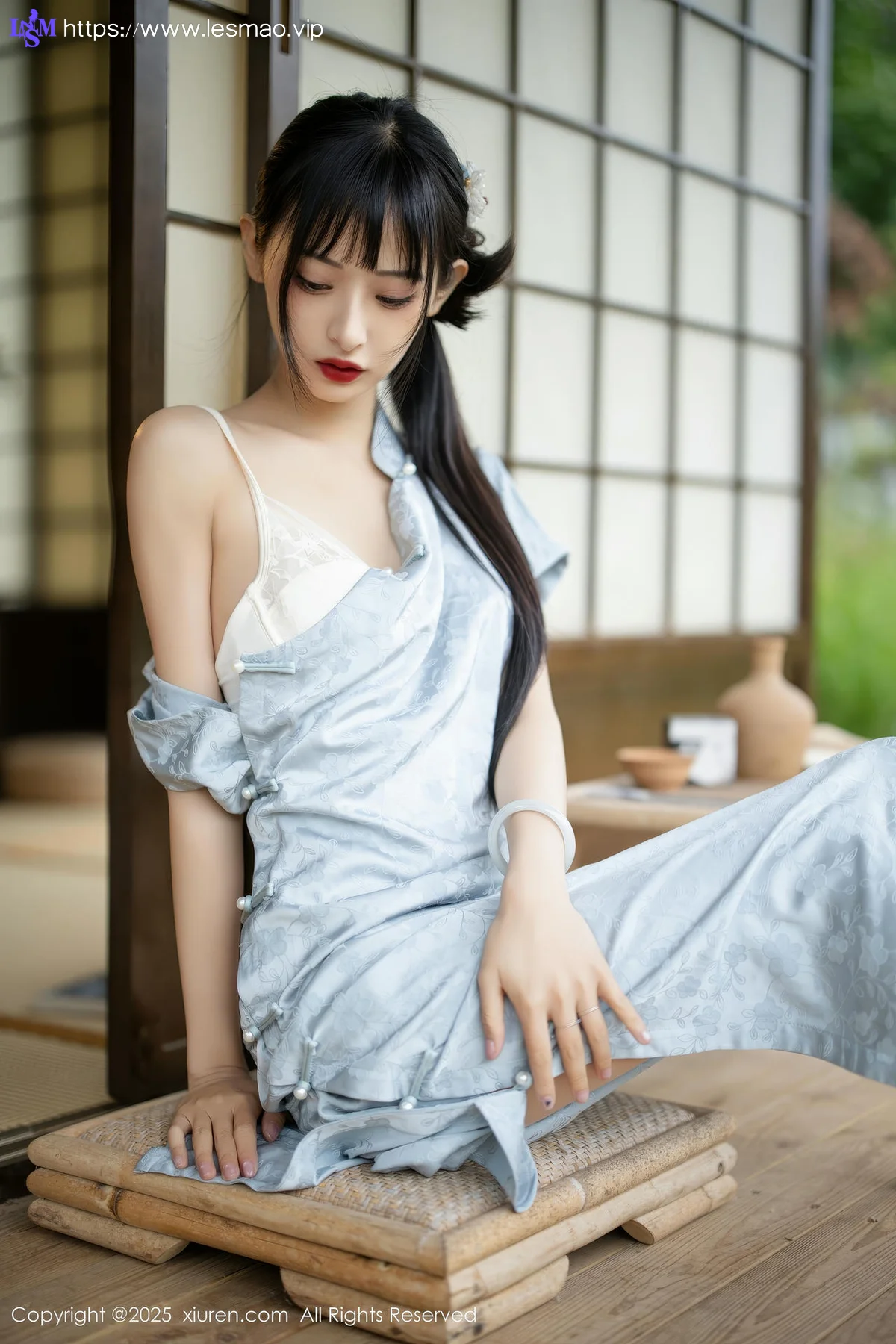 XiuRen 秀人 No.10278 茂木希子 日式旗袍肉色丝袜 - 22