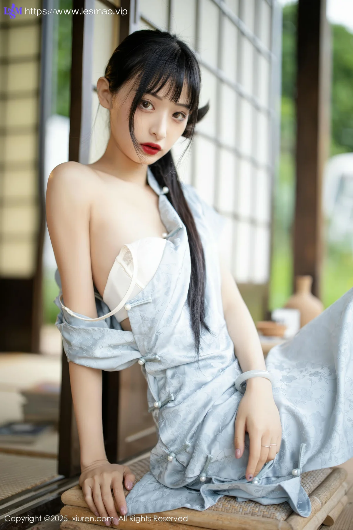 XiuRen 秀人 No.10278 茂木希子 日式旗袍肉色丝袜 - 23
