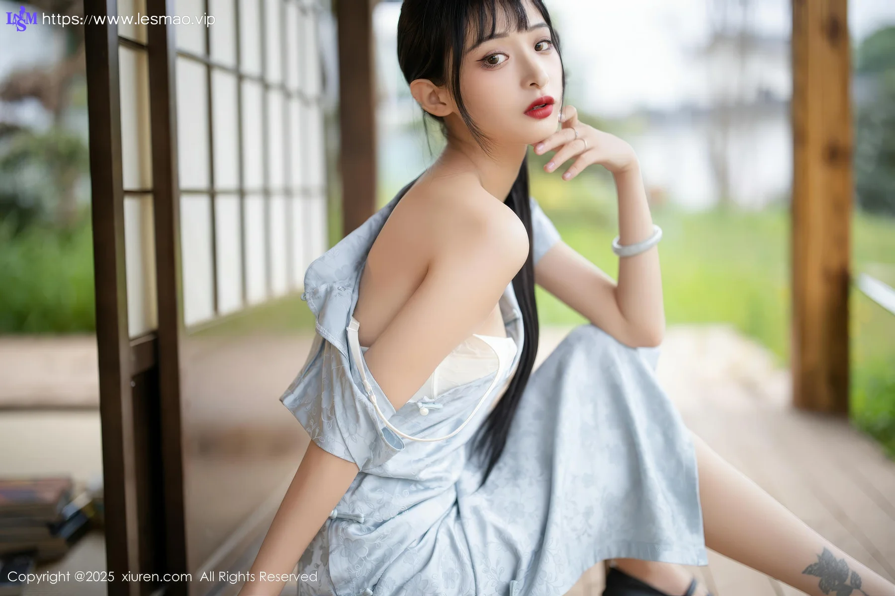 XiuRen 秀人 No.10278 茂木希子 日式旗袍肉色丝袜 - 24
