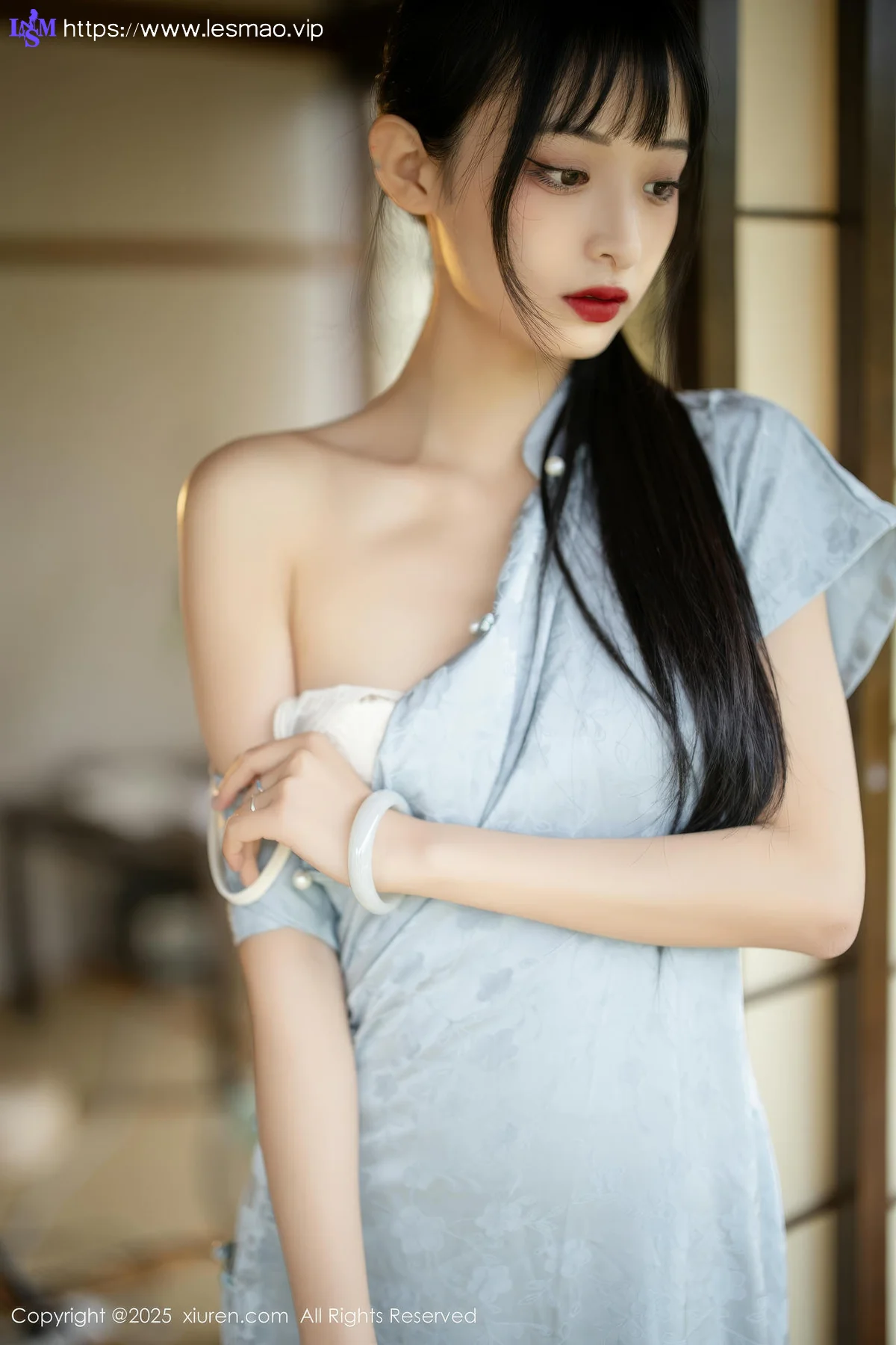 XiuRen 秀人 No.10278 茂木希子 日式旗袍肉色丝袜 - 25