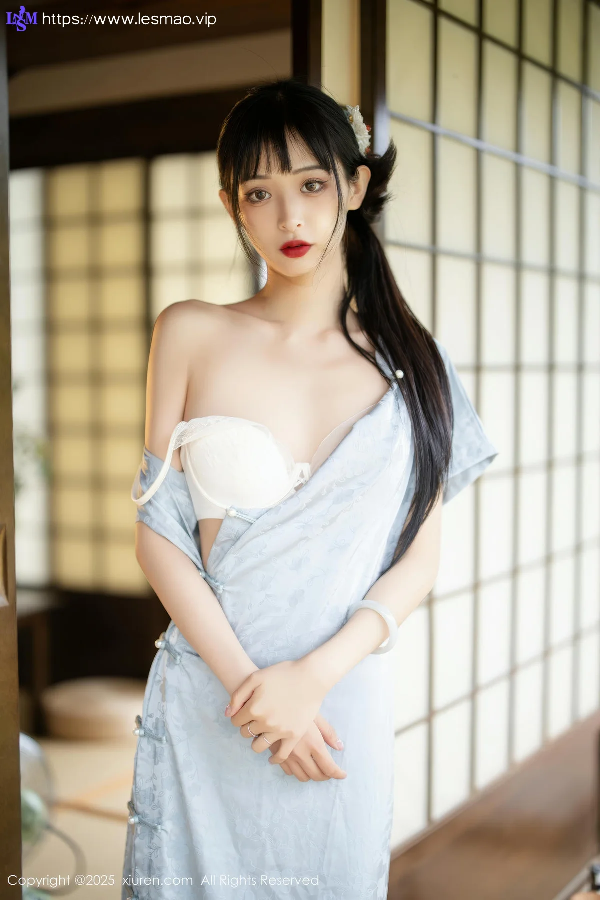 XiuRen 秀人 No.10278 茂木希子 日式旗袍肉色丝袜 - 26