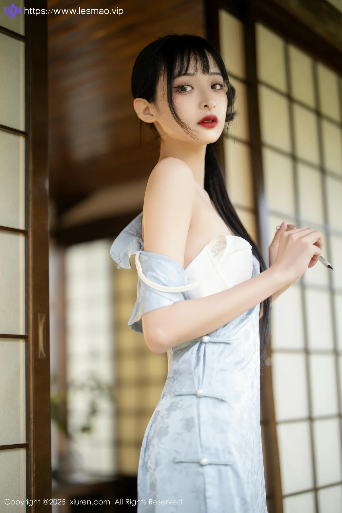 XiuRen 秀人 No.10278 茂木希子 日式旗袍肉色丝袜 - 27