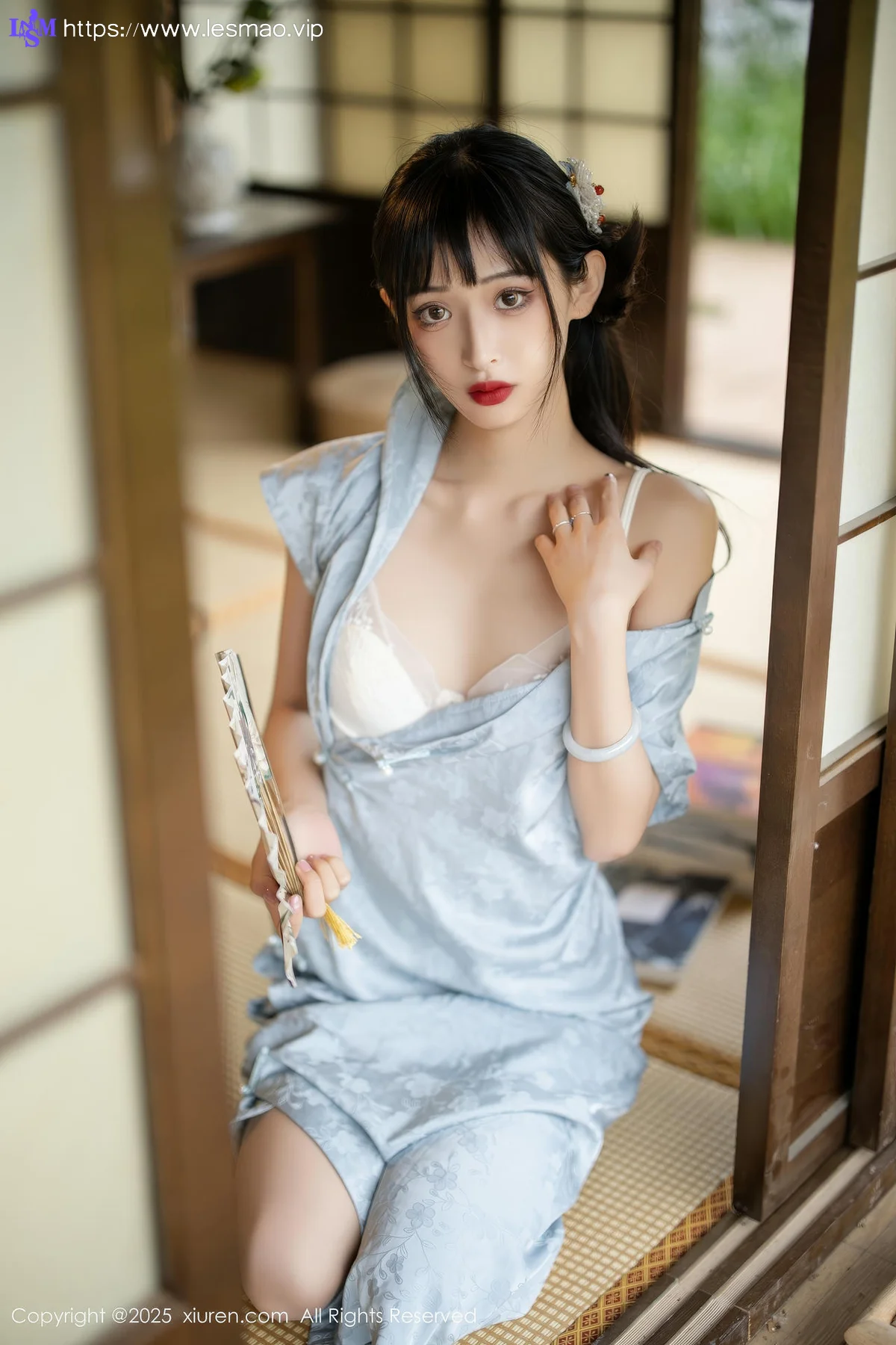 XiuRen 秀人 No.10278 茂木希子 日式旗袍肉色丝袜 - 28