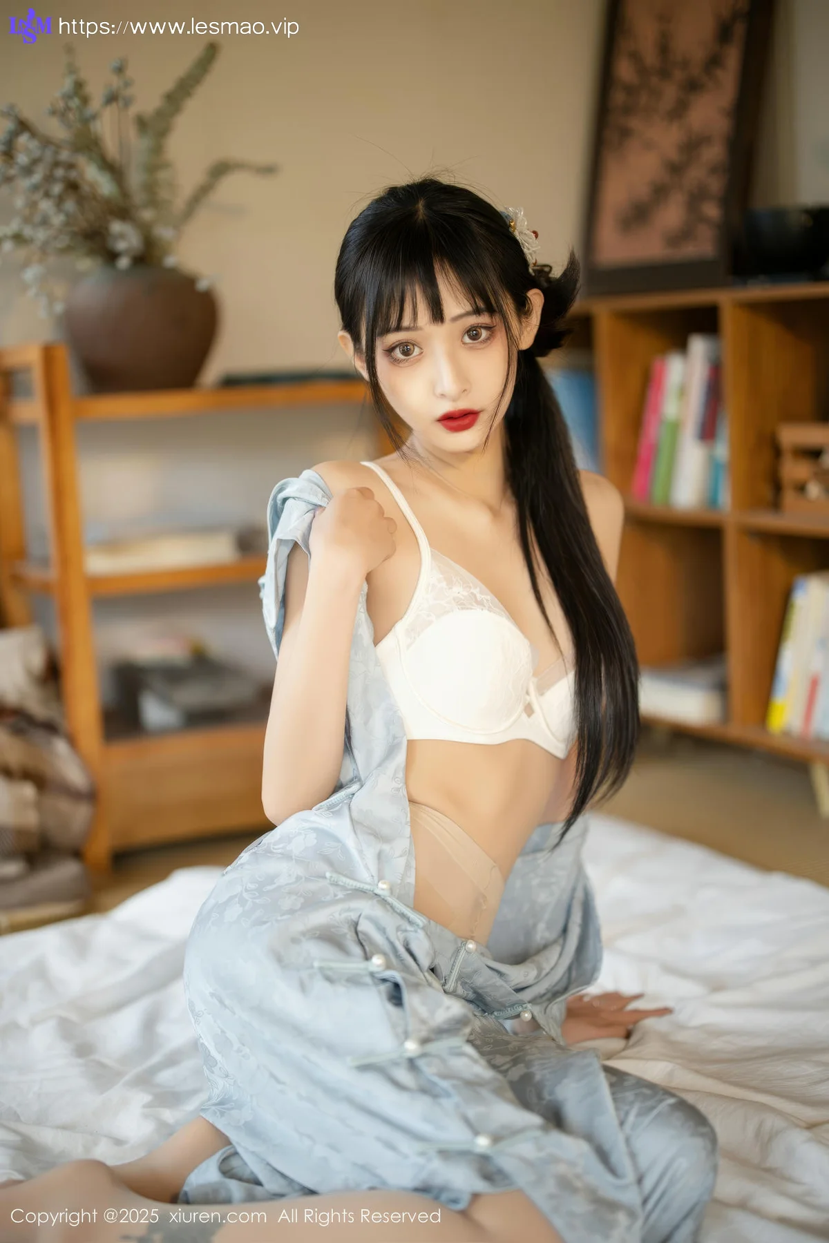 XiuRen 秀人 No.10278 茂木希子 日式旗袍肉色丝袜 - 34