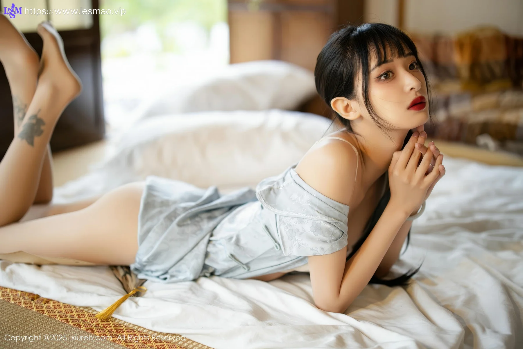 XiuRen 秀人 No.10278 茂木希子 日式旗袍肉色丝袜 - 42