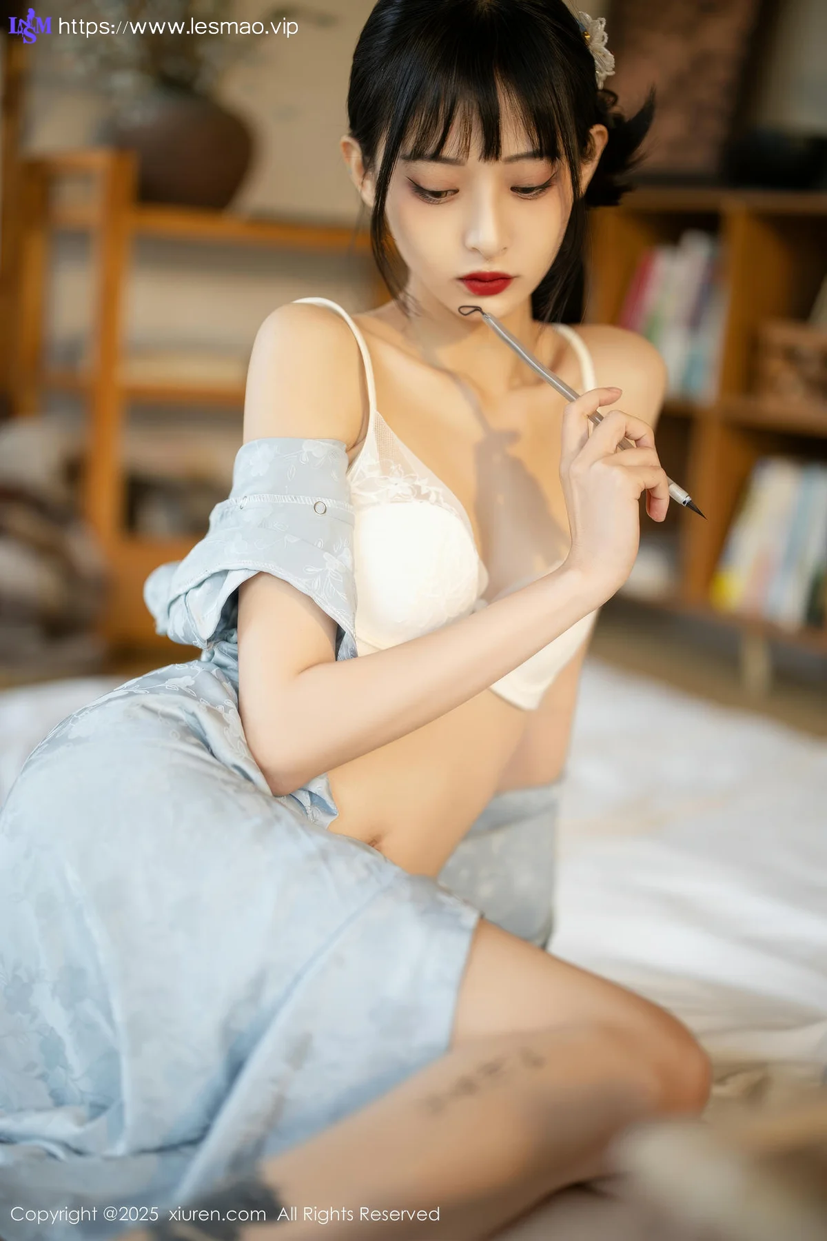 XiuRen 秀人 No.10278 茂木希子 日式旗袍肉色丝袜 - 62
