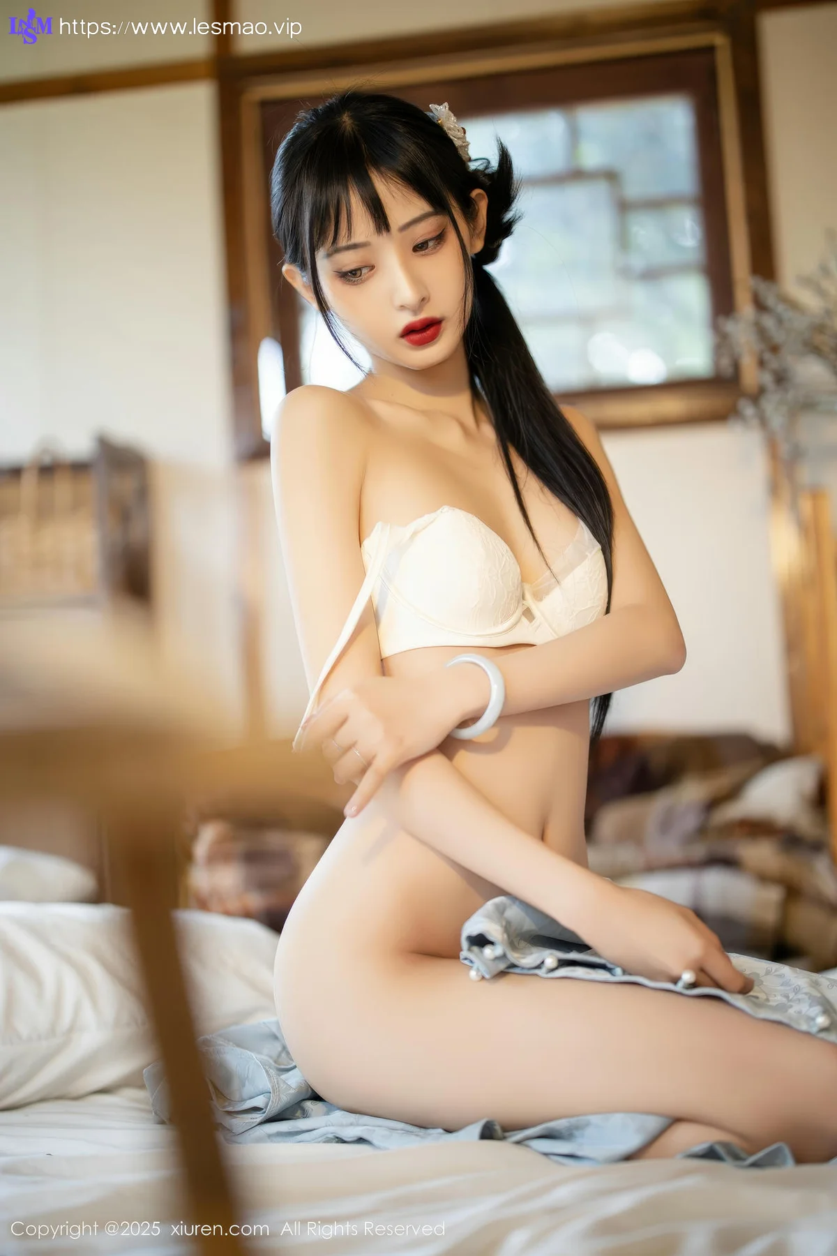XiuRen 秀人 No.10278 茂木希子 日式旗袍肉色丝袜 - 66