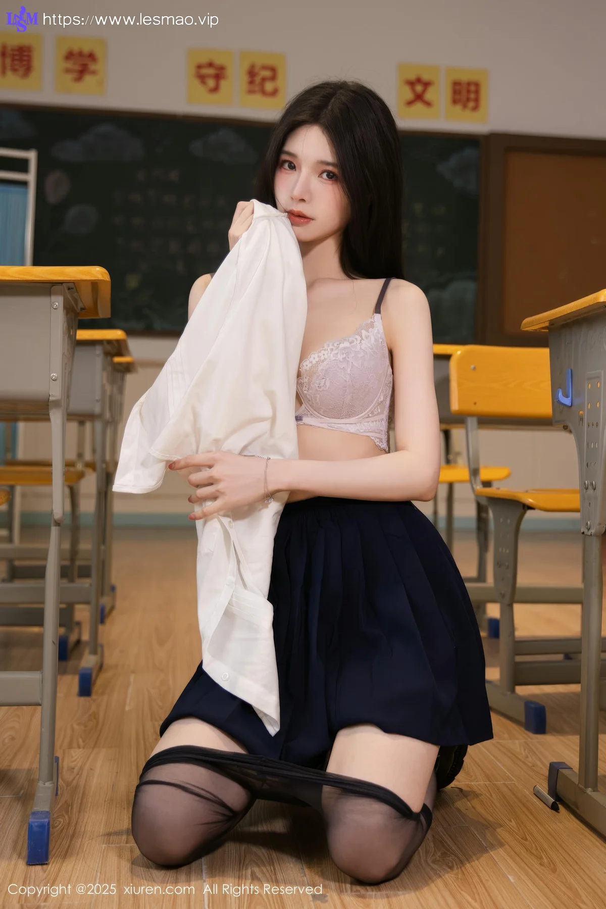 XiuRen 秀人 No.10287 布丁wow JK制服魅惑黑丝 - 59