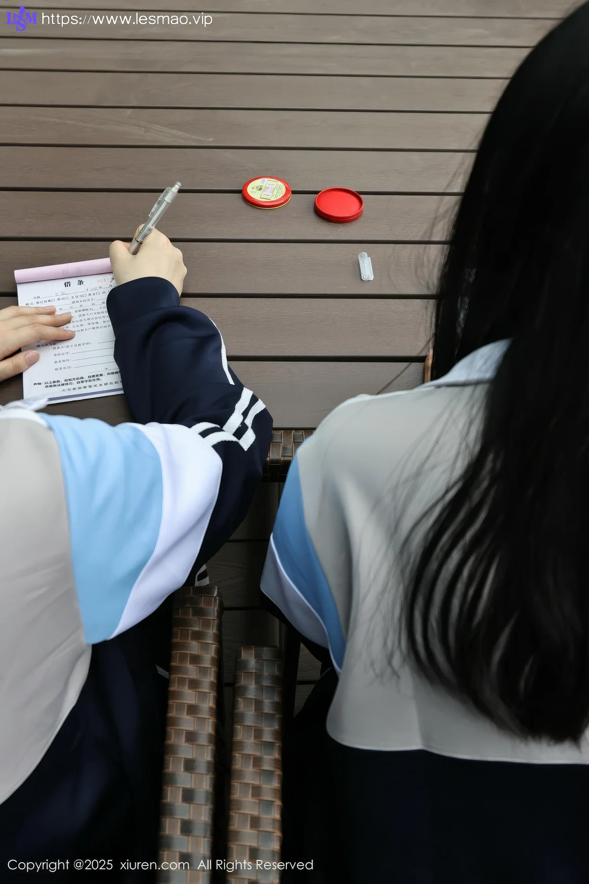 XiuRen 秀人 No.10288 小芭乐 两位蓝色校服大美女 - 12