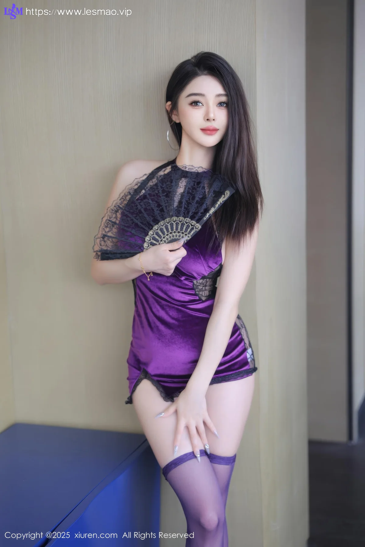 XiuRen 秀人 No.10289 Candy糖糖 紫色连衣短裙 - 18