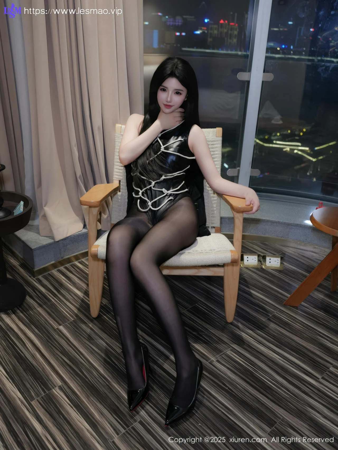 XiuRen 秀人 No.10299 沐言妍妍酱 黑色情趣服饰 - 9