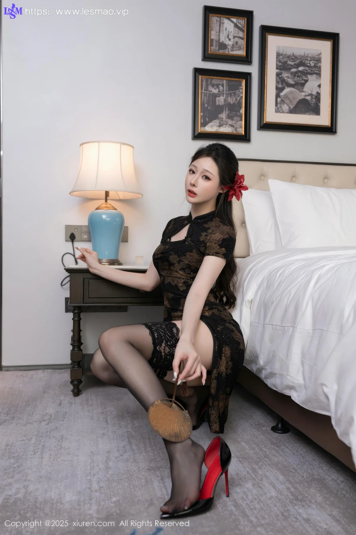 XiuRen 秀人 No.10323 小逗逗 黑色古风服饰蕾丝 - 11