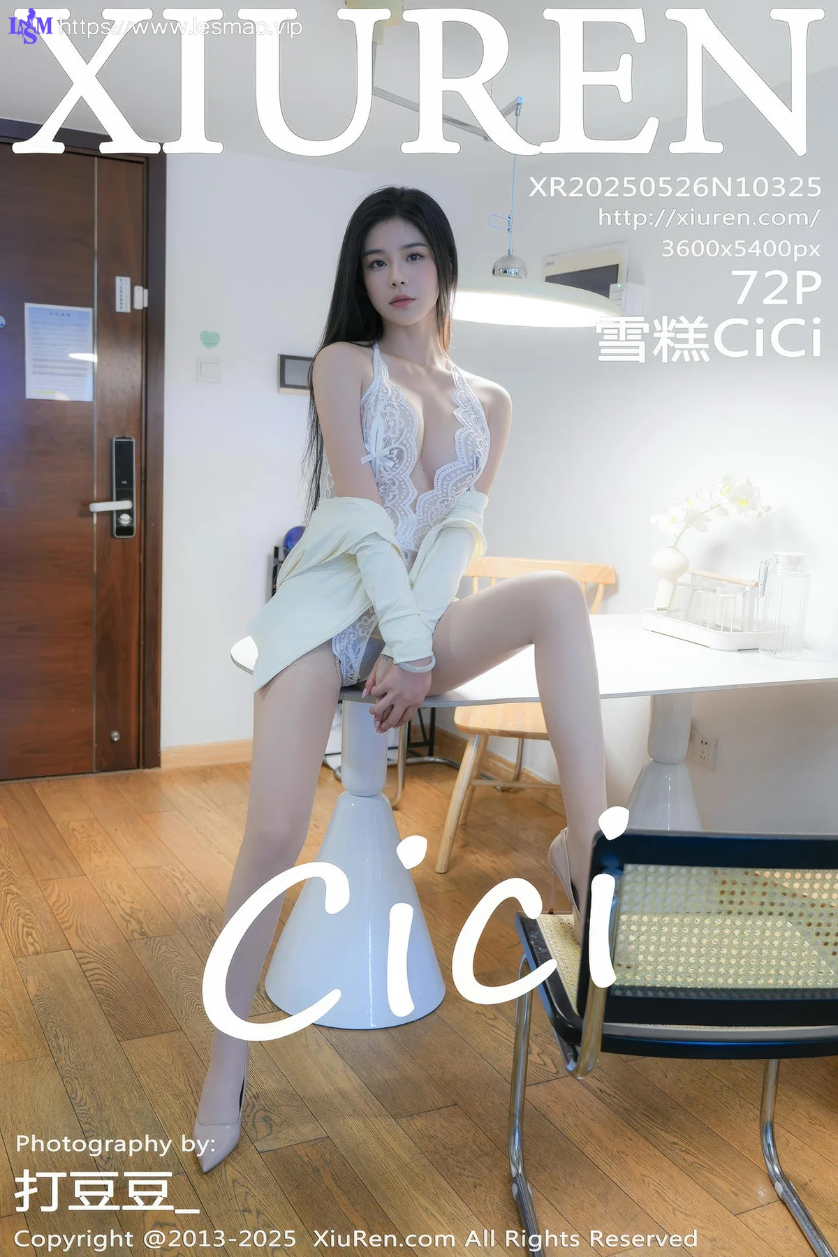 XiuRen 秀人 No.10325 雪糕CiCi 白色情趣内衣 - 73