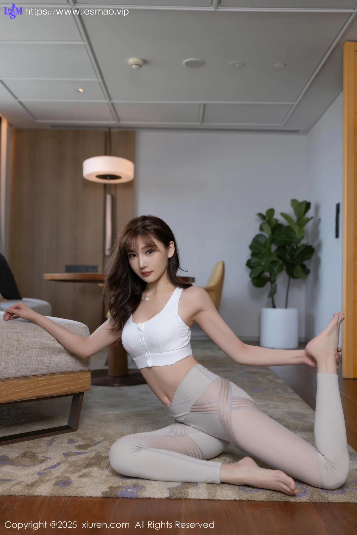XiuRen 秀人 No.10343 陆萱萱 浅色运动服 - 11