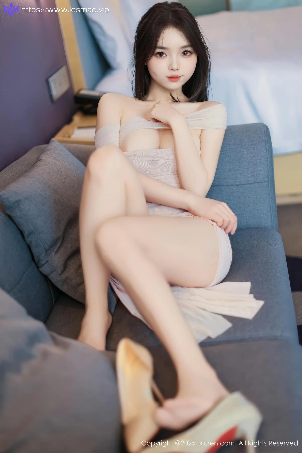 XiuRen 秀人 No.10344 苏软软 性感紫色包臀裙 - 33