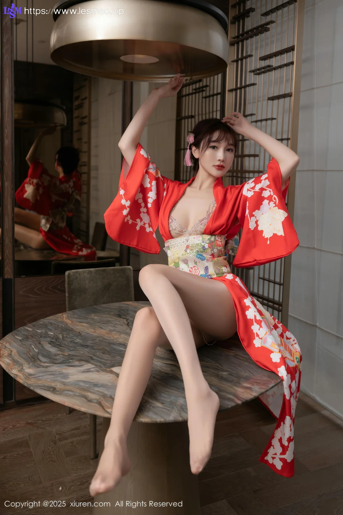 XiuRen 秀人 No.10352 小逗逗和陆萱萱 和服激情互动 - 25