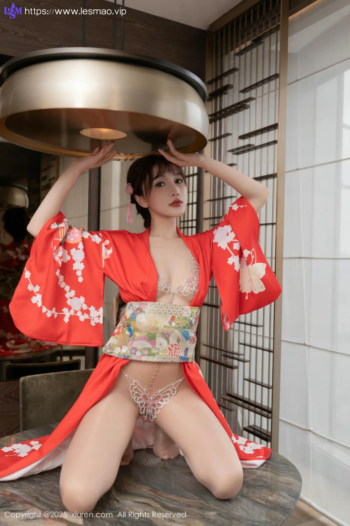XiuRen 秀人 No.10352 小逗逗和陆萱萱 和服激情互动 - 26