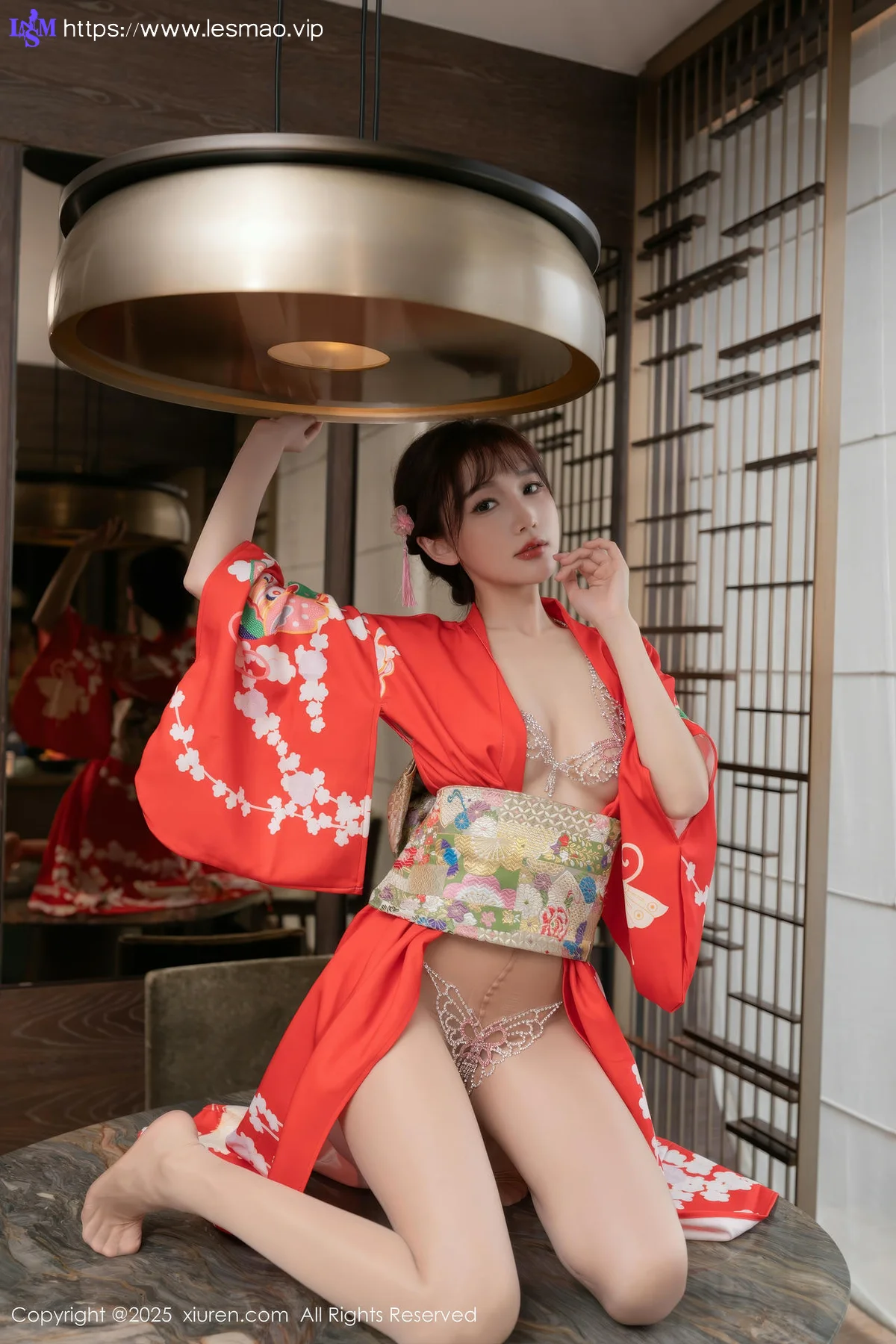 XiuRen 秀人 No.10352 小逗逗和陆萱萱 和服激情互动 - 27
