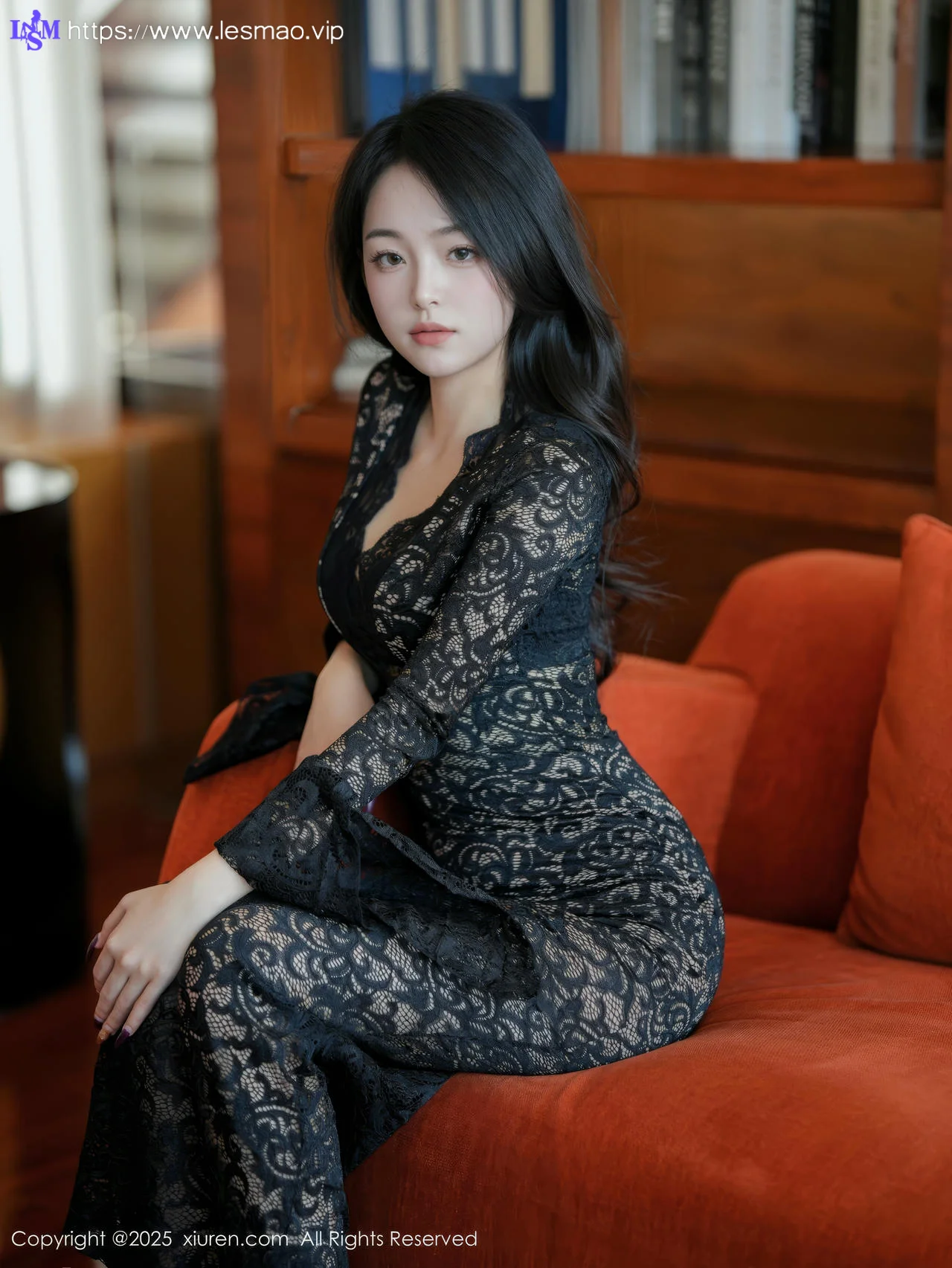 XiuRen 秀人 No.10360 白琮瑗 黑色蕾丝长裙 - 11