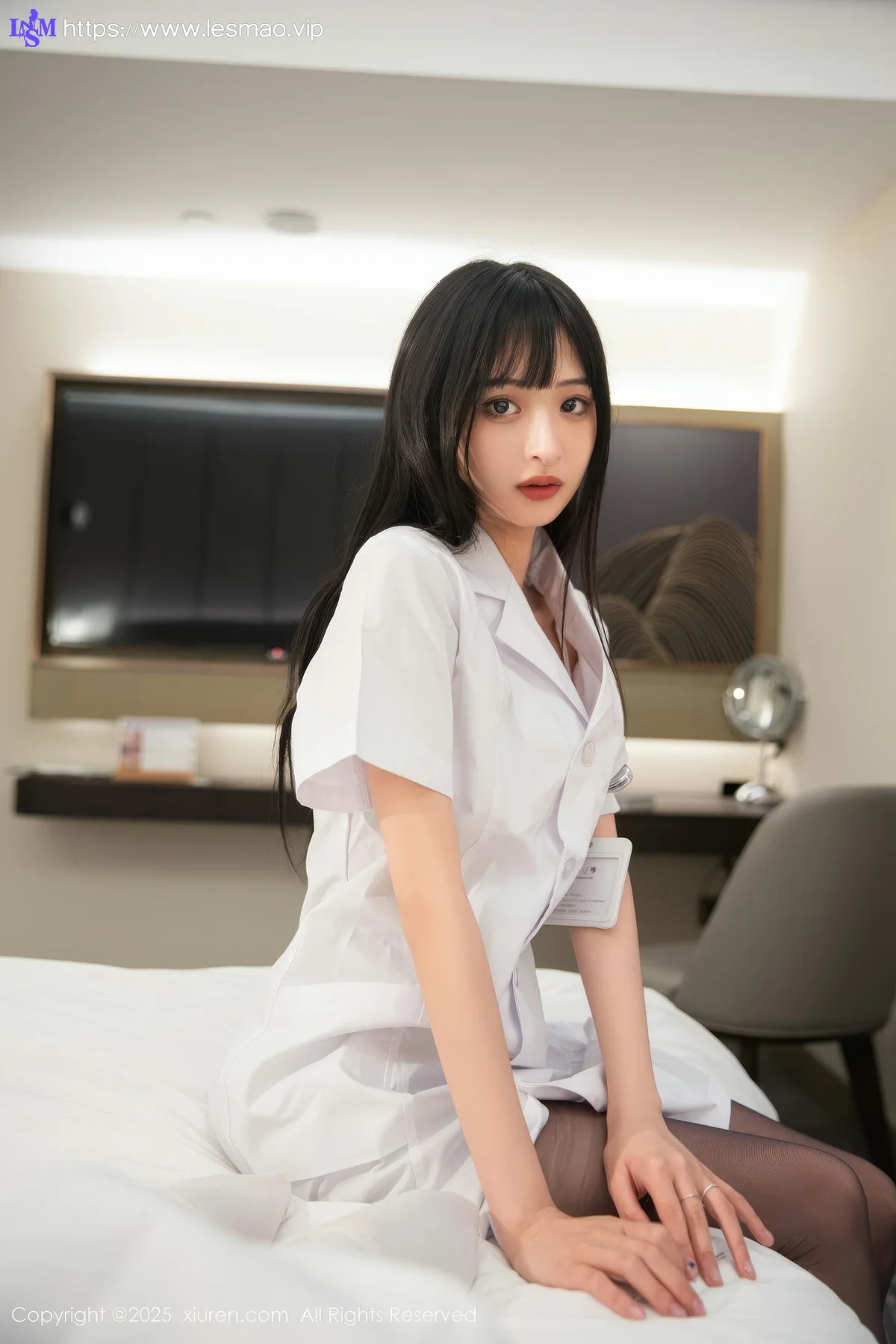 XiuRen 秀人 No.10373 茂木希子 白色护士服 - 11