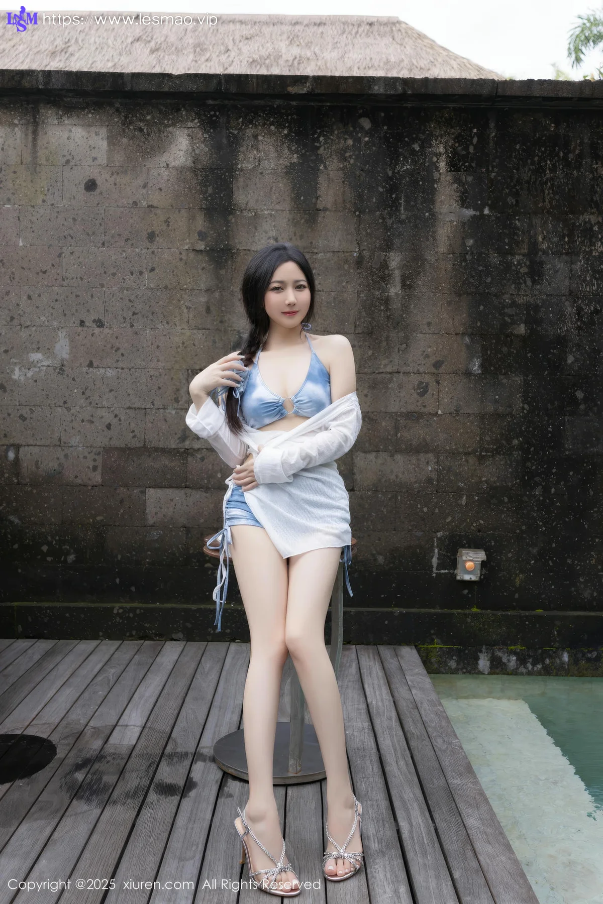 XiuRen 秀人 No.10377 鱼子酱Fish 蓝色比基尼 - 11