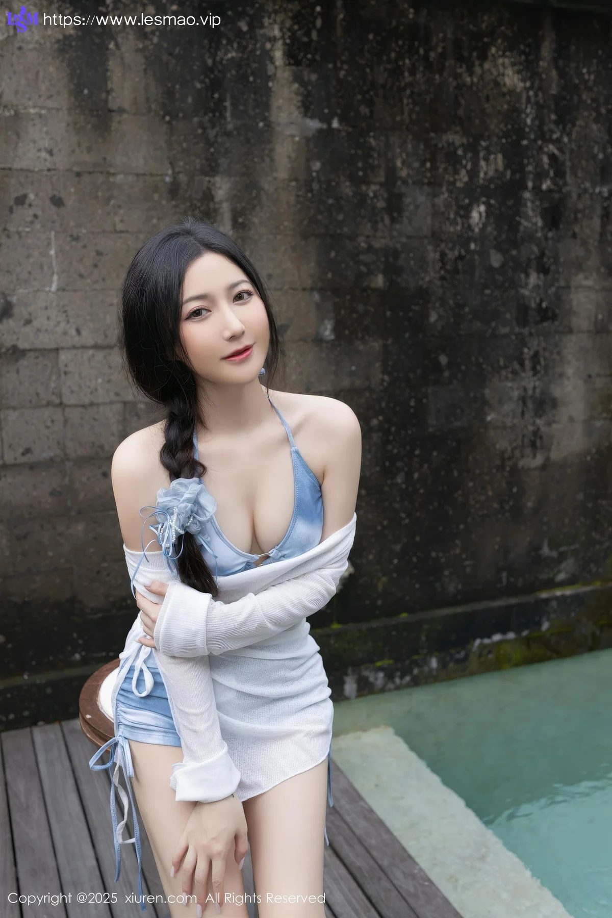 XiuRen 秀人 No.10377 鱼子酱Fish 蓝色比基尼 - 12