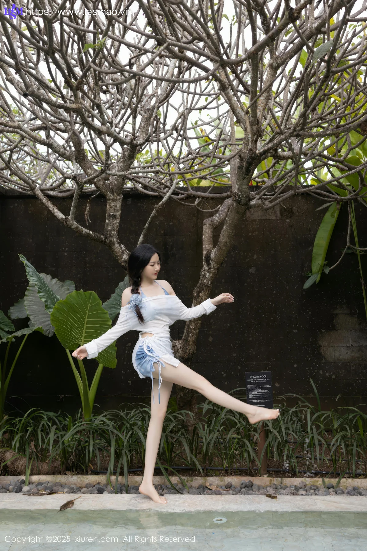 XiuRen 秀人 No.10377 鱼子酱Fish 蓝色比基尼 - 30