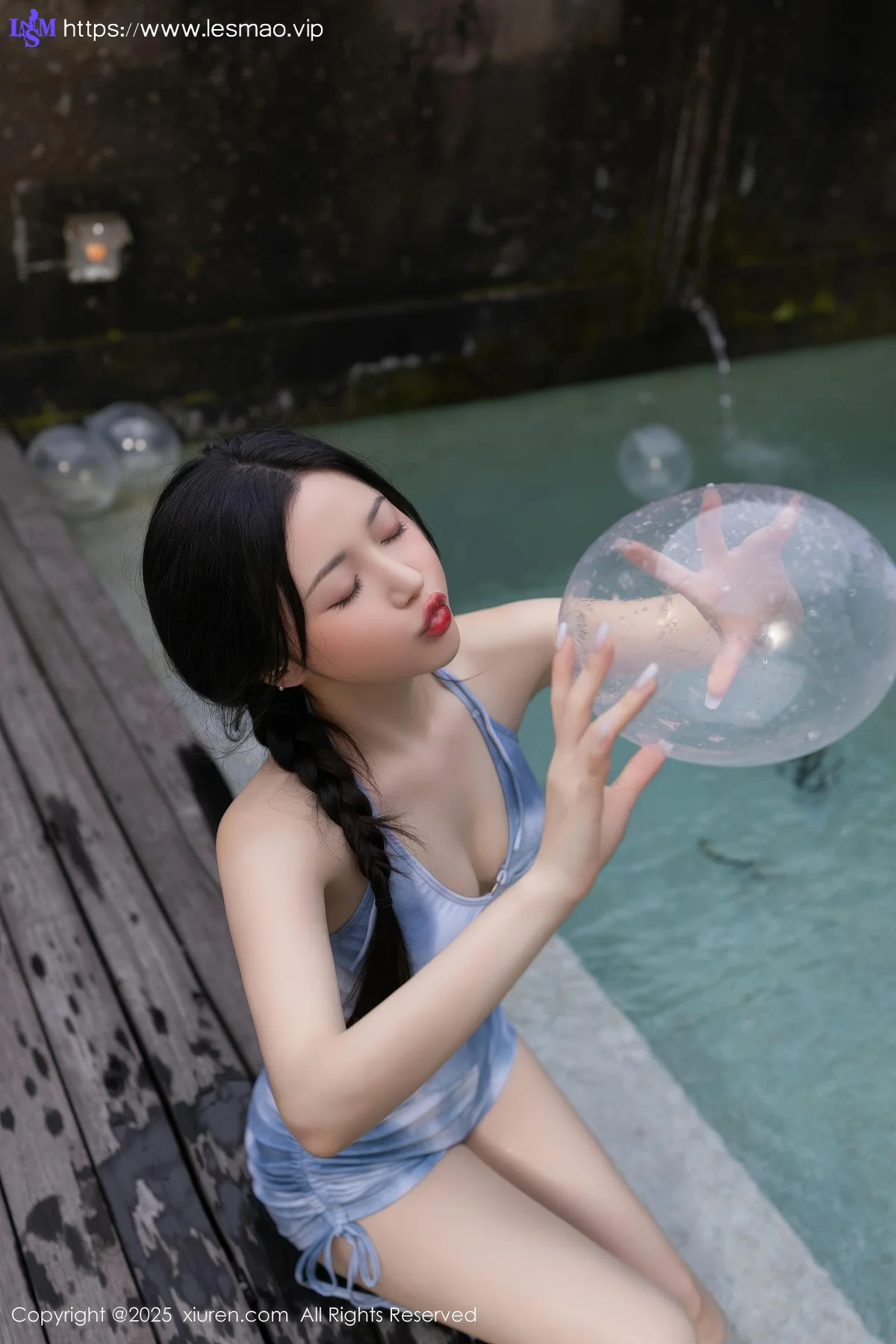 XiuRen 秀人 No.10377 鱼子酱Fish 蓝色比基尼 - 63