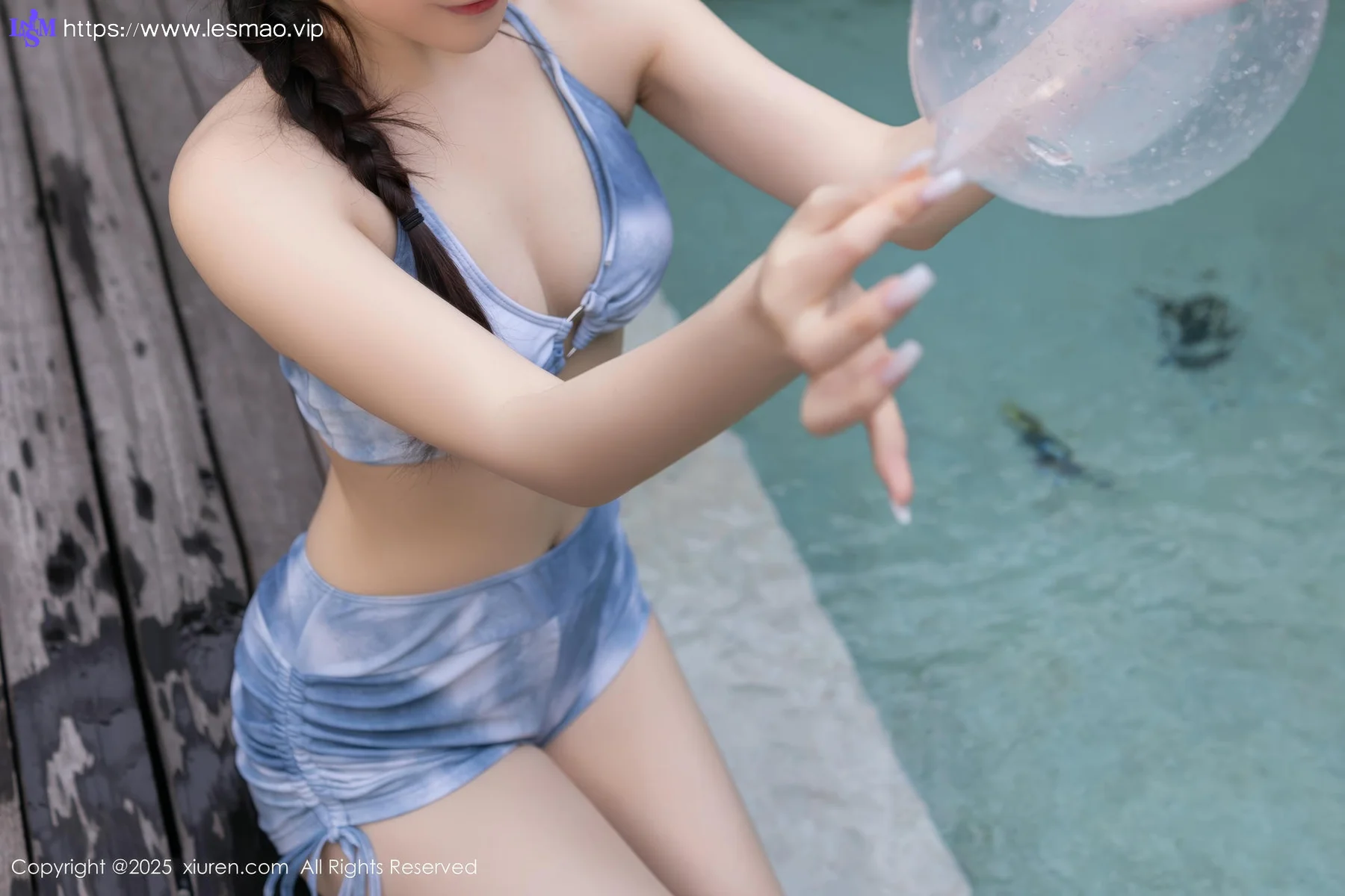 XiuRen 秀人 No.10377 鱼子酱Fish 蓝色比基尼 - 64