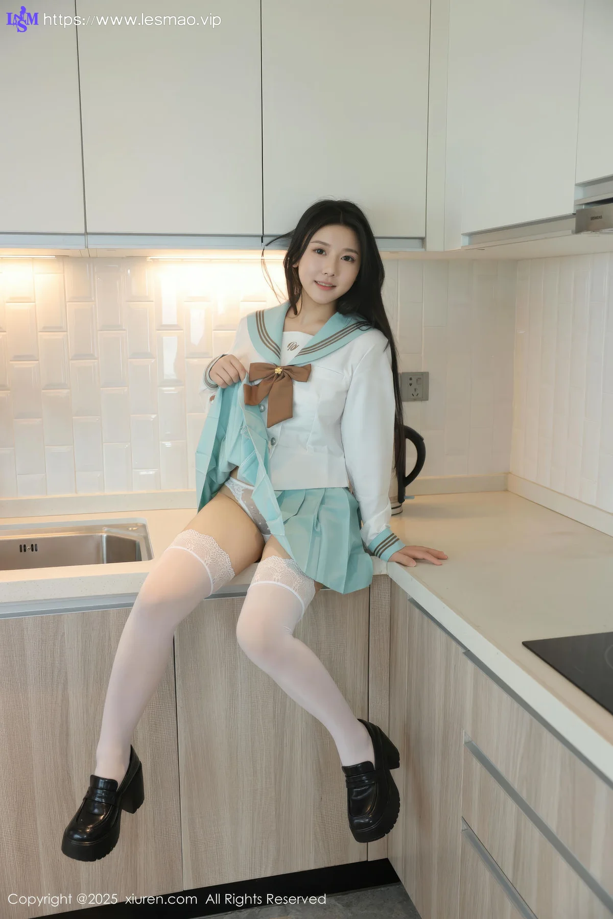XiuRen 秀人 No.10379 林嘉馨 jk短裙清纯美女 - 45