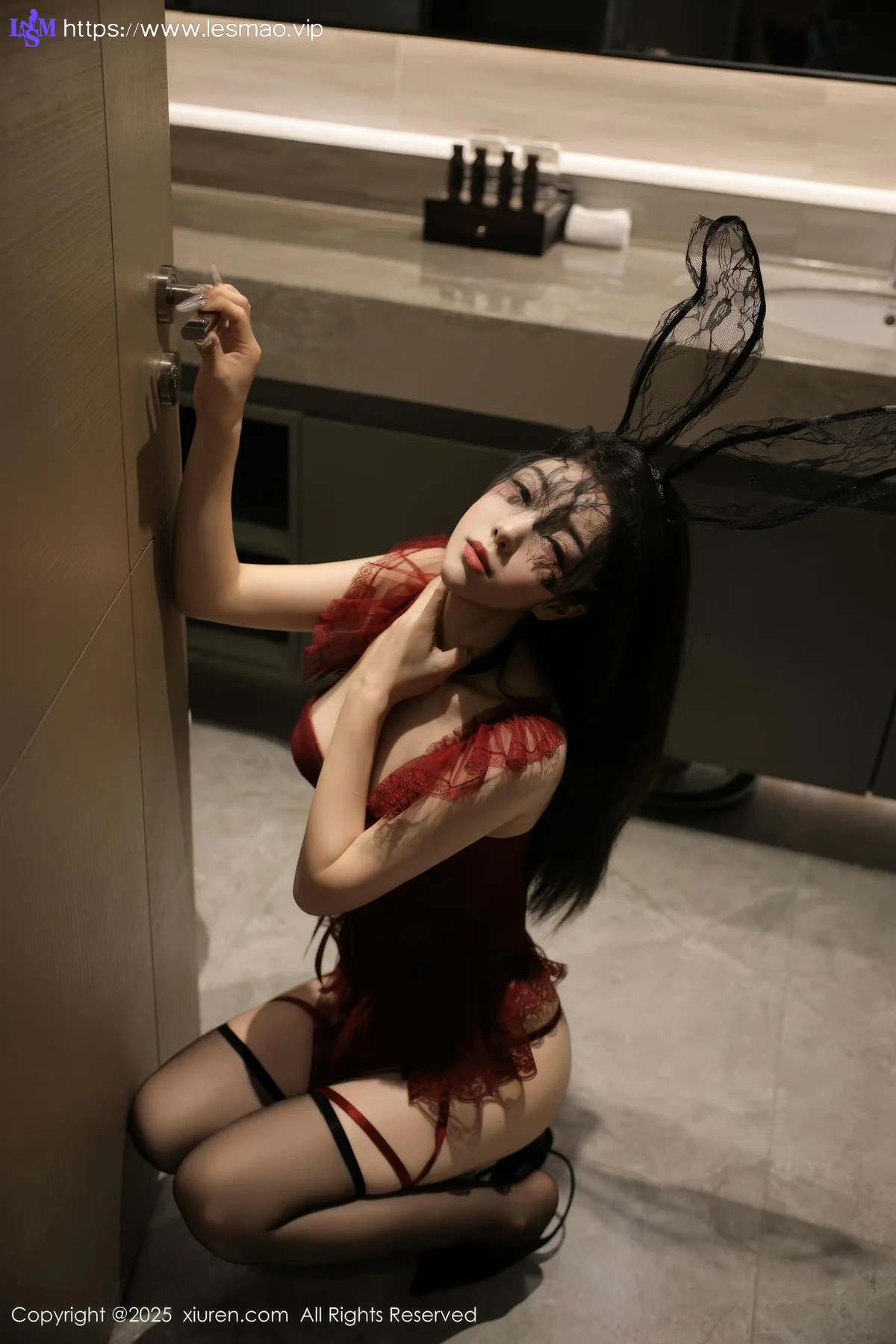 XiuRen 秀人 No.10386 李安妮 兔女郎高跟黑丝 - 26