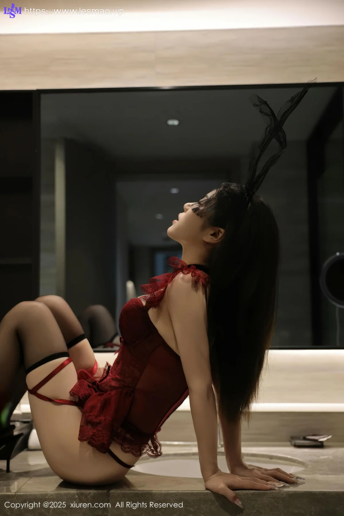 XiuRen 秀人 No.10386 李安妮 兔女郎高跟黑丝 - 46