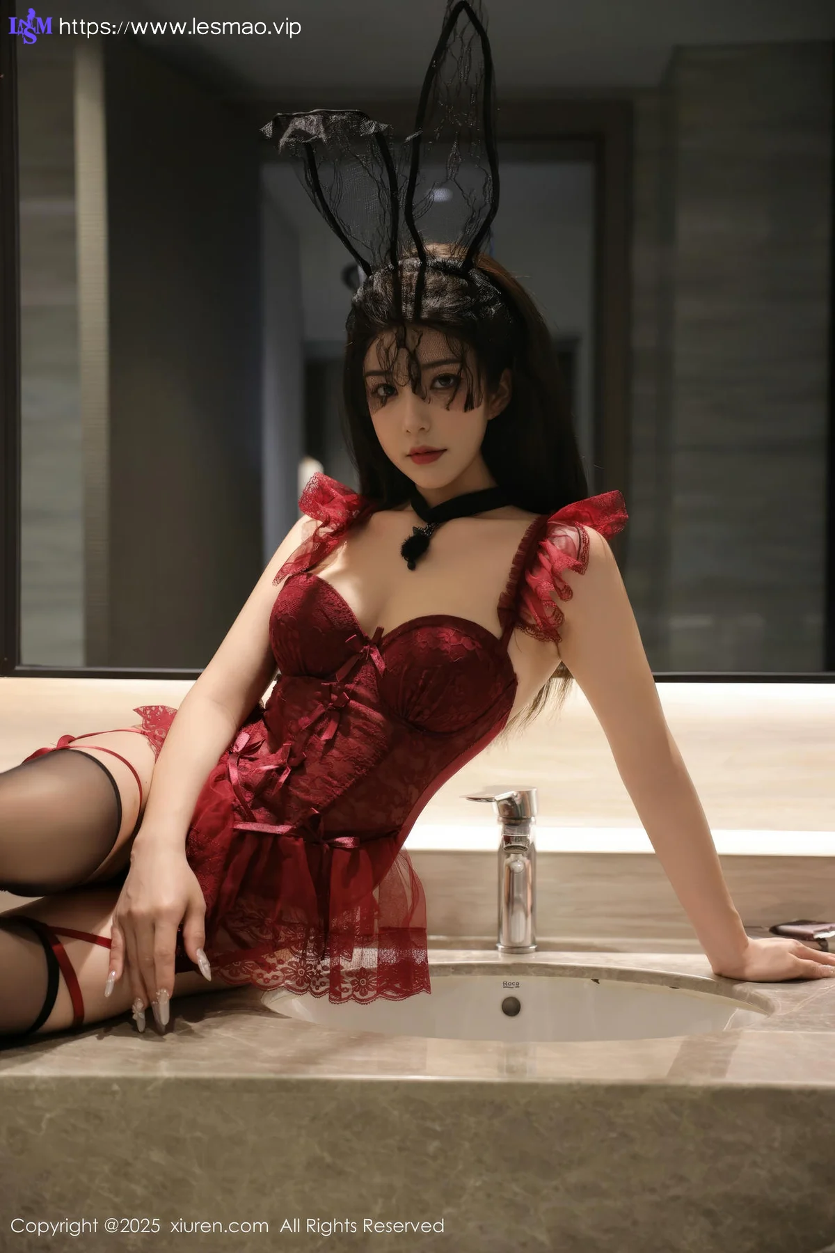 XiuRen 秀人 No.10386 李安妮 兔女郎高跟黑丝 - 49