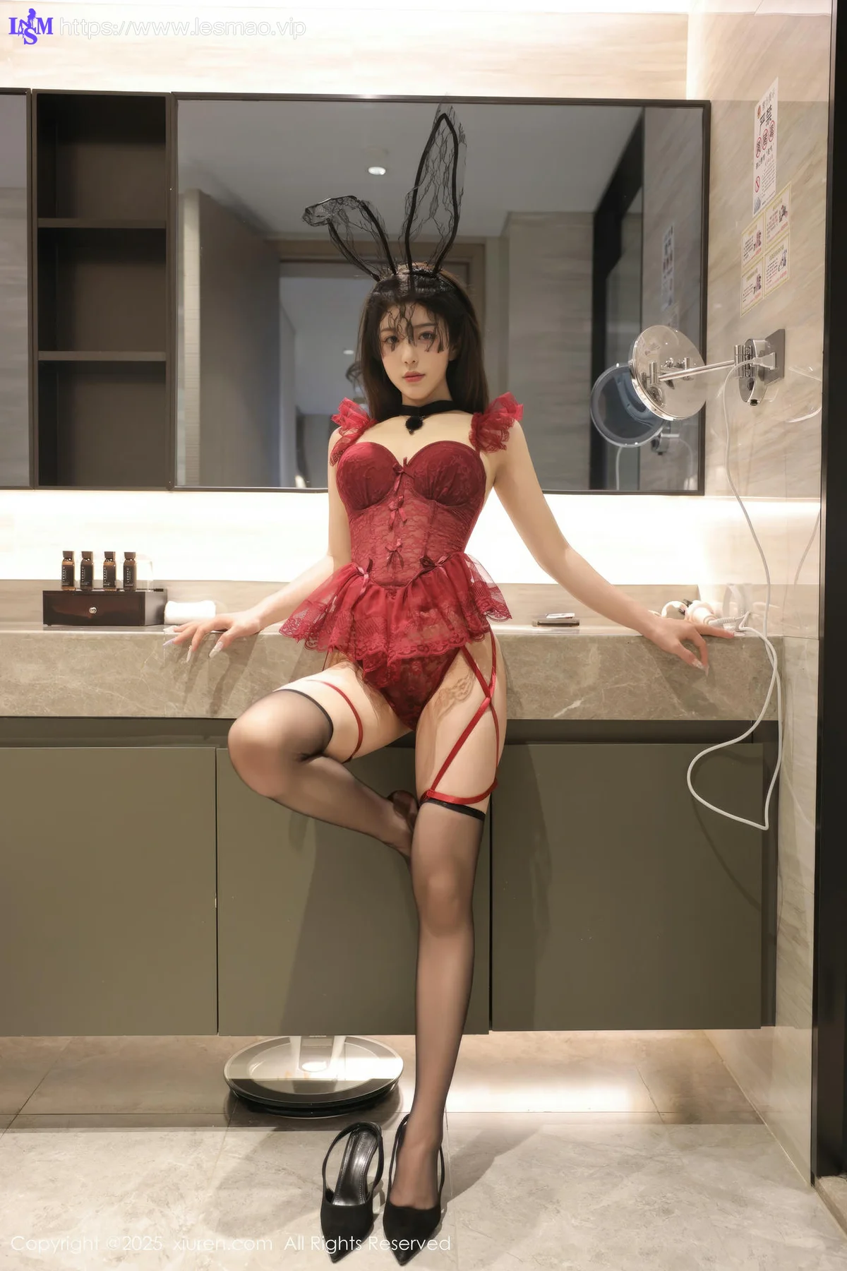 XiuRen 秀人 No.10386 李安妮 兔女郎高跟黑丝 - 79