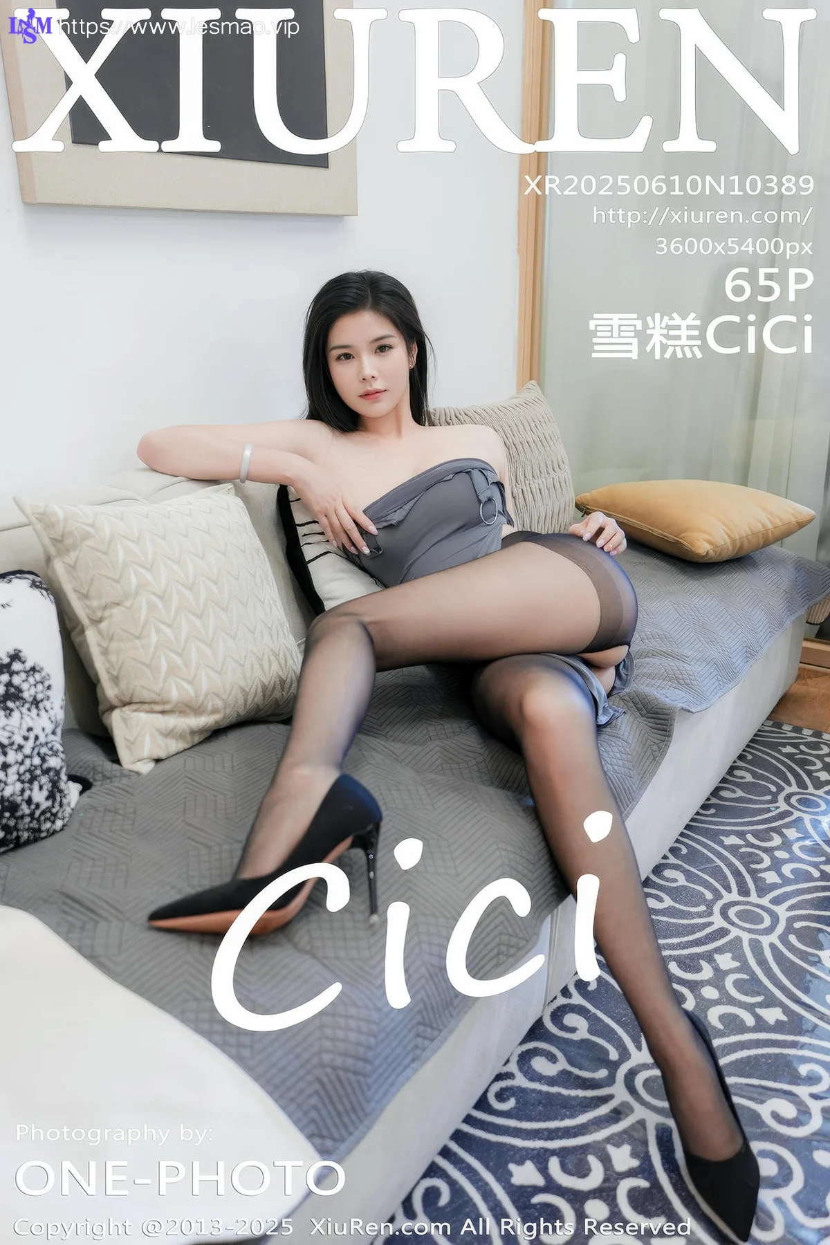 XiuRen 秀人 No.10389 雪糕CiCi 灰色礼裙长腿 - 66