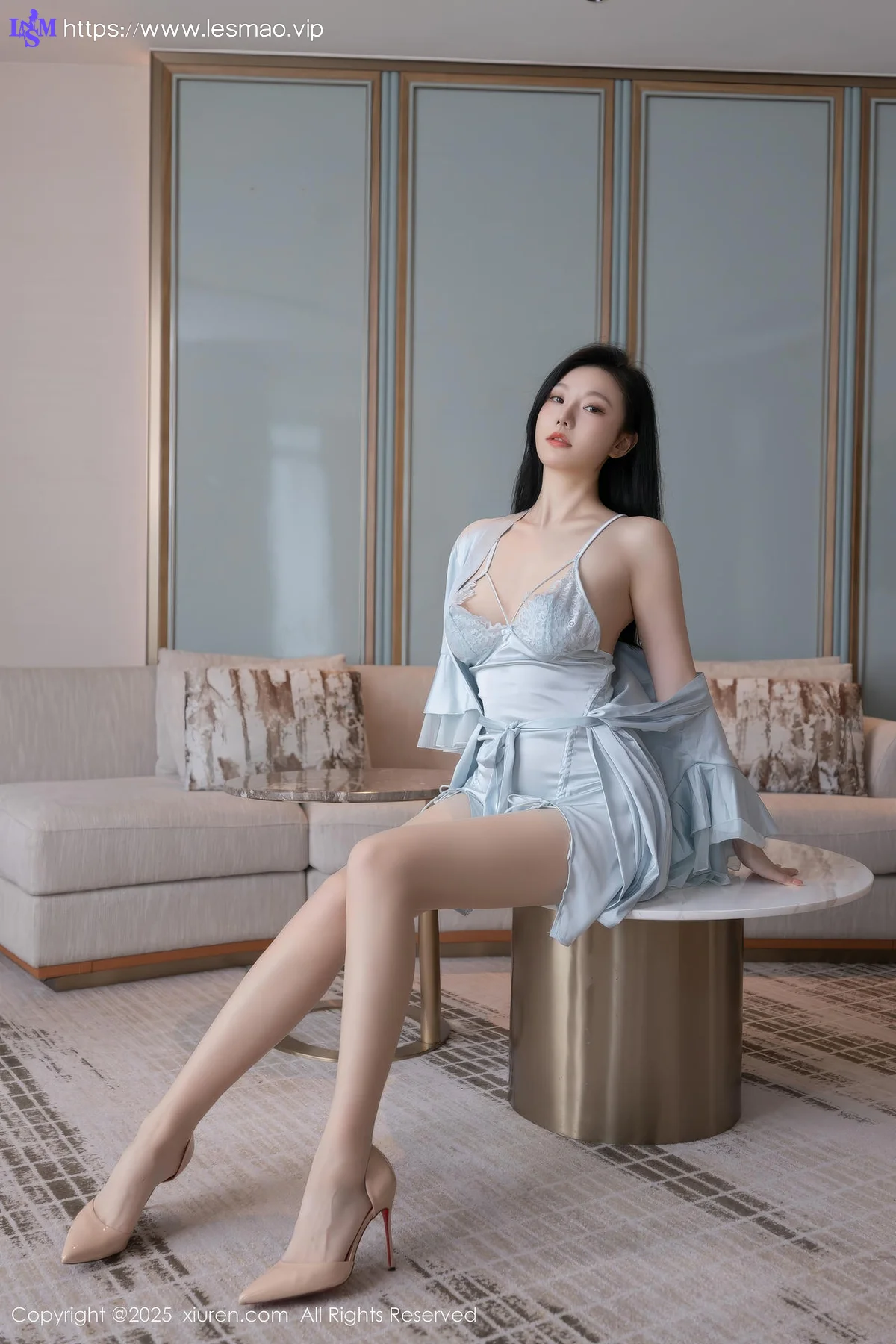 XiuRen 秀人 No.10390 安然anran 性感睡裙美腿 - 18