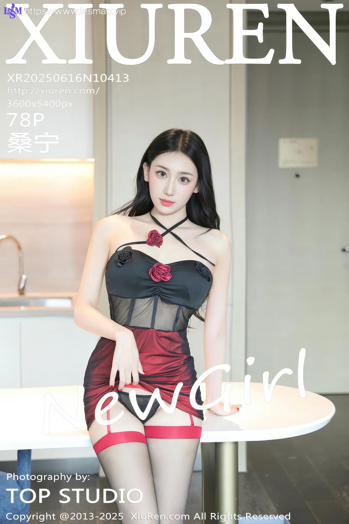 XiuRen 秀人 No.10413 桑宁 香肩透视美女吊袜 - 79