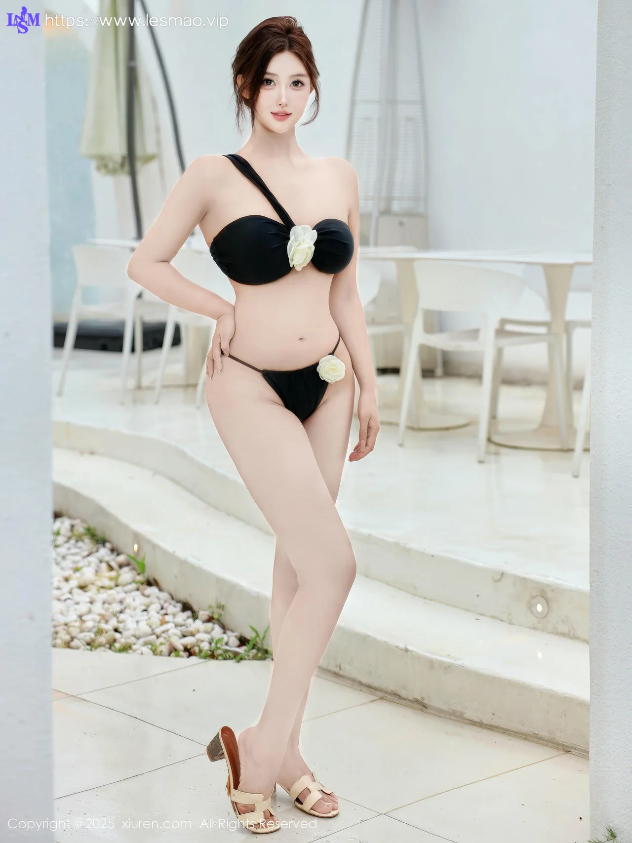 XiuRen 秀人 No.10418 金允希Yuki 深色比基尼丰满少女 - 9