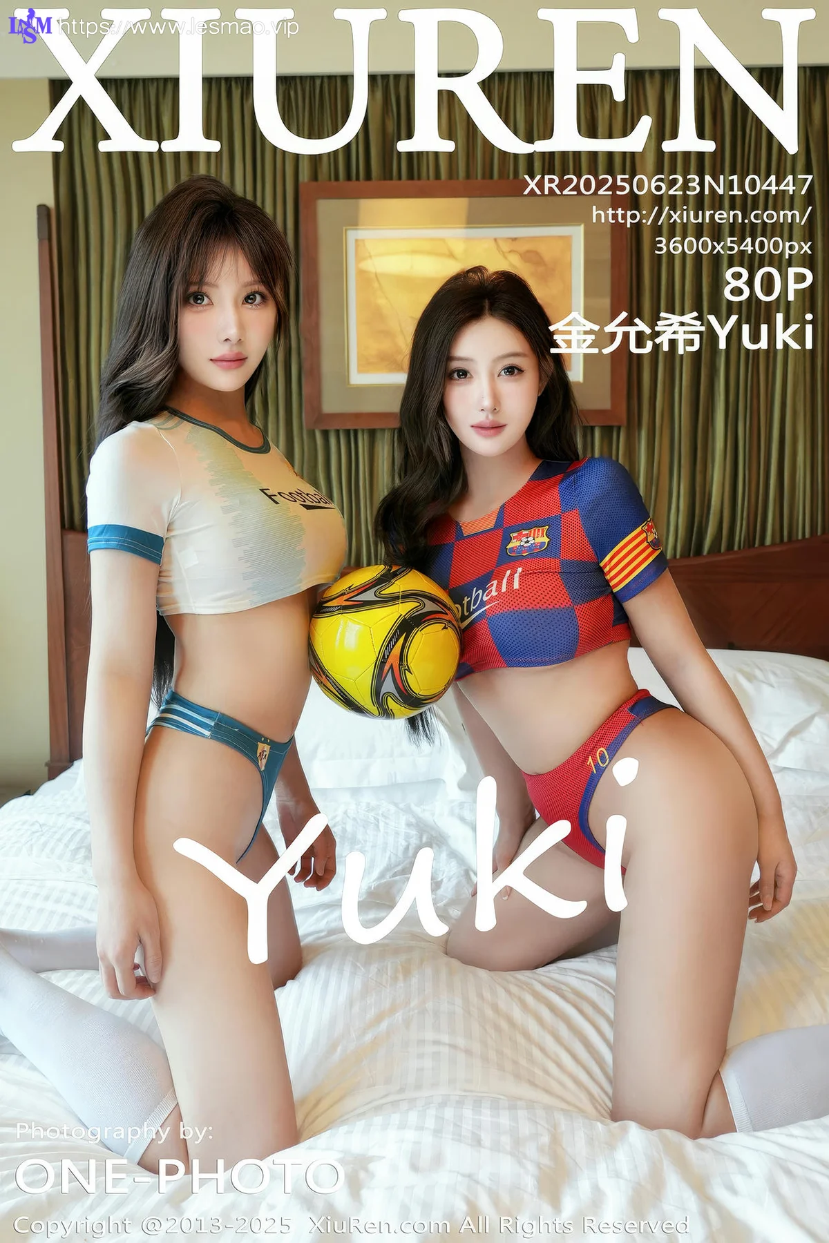 XiuRen 秀人 No.10447 金允希Yuki 双人性感足球宝贝 - 81