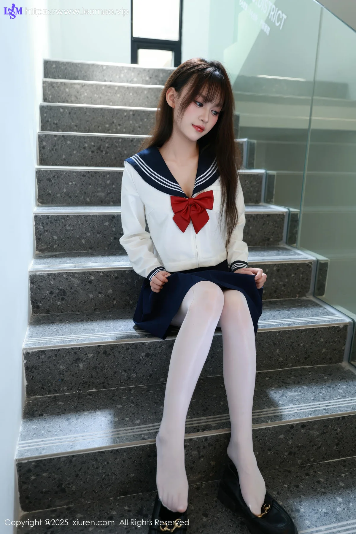 XiuRen 秀人 No.10458 糯咪 JK制服白色丝袜 - 11